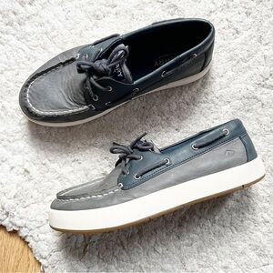 SPERRY: Boys CRUISE BOAT Navy Blue Moccasin Boat Shoes Size 6M
